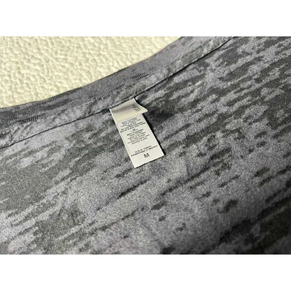 Vintage 2000s Next Level Rhinestone Cross Wing Grey Tshirt Womens Medium - Picture 5 of 8